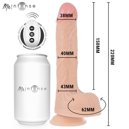 MR INTENSE - BROSNAN REALISTISK PENIS FJERNKONTROLL 22 CM -O- 4 CM