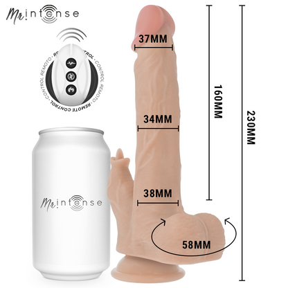MR INTENSE - REDFORD REALISTISK PENIS FJERNKONTROLL 23 CM -O- 3,5 CM