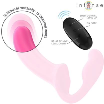INTENSE - AMY DOBBELVIBRATOR 20 CM ROSA FJERNKONTROLL