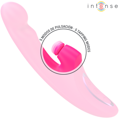 INTENS - EMI VIBRATOR 13,5 CM MULTIFUNKSJON 3-I-1 10 VIBRASJONER ROSA