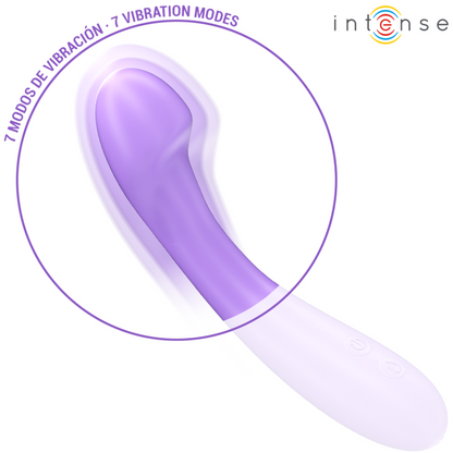 INTENSE - BECKY VIBRATOR 19 CM OPPVARMBAR 7 VIBRASJONER LILLA