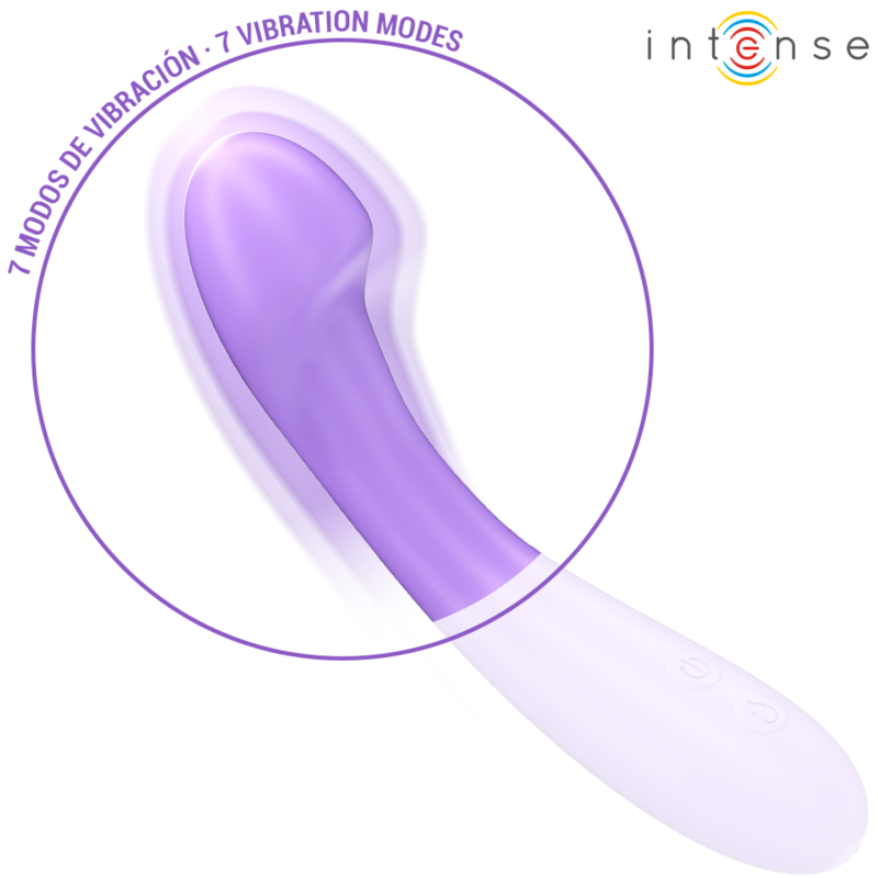 INTENSE - BECKY VIBRATOR 19 CM OPPVARMBAR 7 VIBRASJONER LILLA