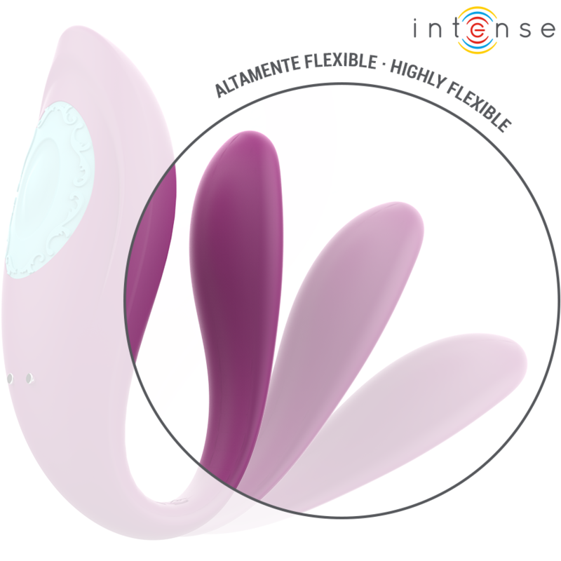 INTENS - ANNIE U-FORMET VIBRATOR OG STIMULATOR LILLA FJERNKONTROLL
