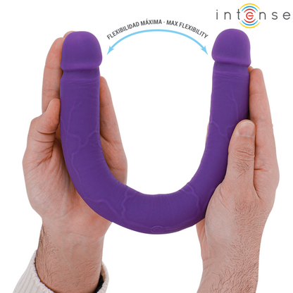 INTENSE - GUNTER DILDO DOBBELVIBRATOR 40 CM LILLA FJERNKONTROLL