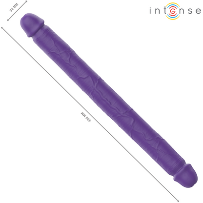INTENSE - GUNTER DILDO DOBBELVIBRATOR 40 CM LILLA FJERNKONTROLL