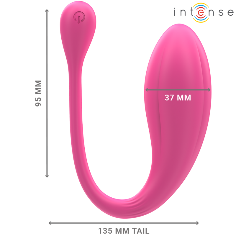 INTENS - JANICE U VIBRATOR DOBBEL STIMULERING 10 VIBRASJONER ROSA FJERNKONTROLL