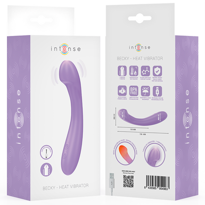 INTENSE - BECKY VIBRATOR 19 CM OPPVARMBAR 7 VIBRASJONER LILLA