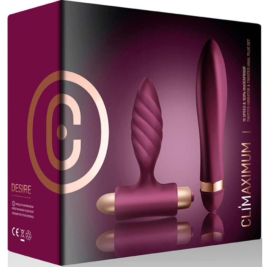 CLIMAXIMUM - DESIRE KIT VRIDD VIBRATOR + ANALPLUGG