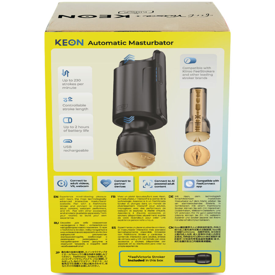 KIIROO - KEON WIFI COMBO VICTORIA JUNE AUTOMATISK MATURBATOR + FEEL STROKER