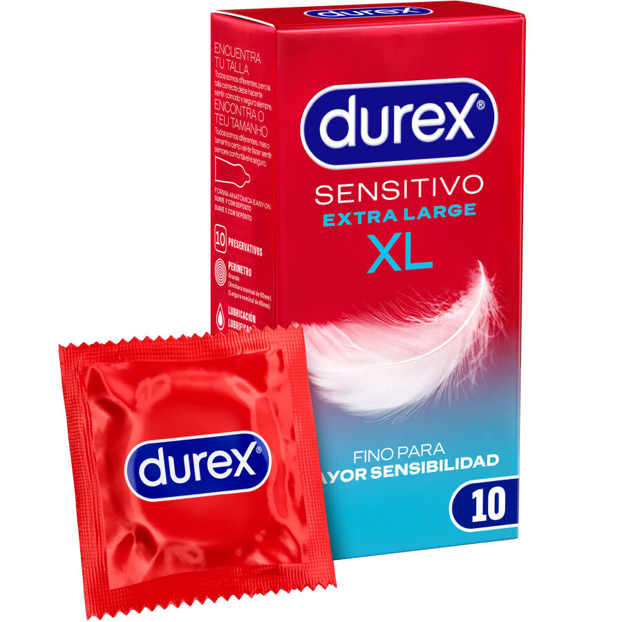 DUREX - SENSITIVE XL-KONDOMER 10 ENHETER