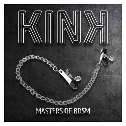 KINK - FLAT CHAIN NIPPLE CLAMPS SILVER 34 CM