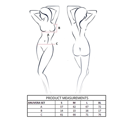 PASSION - ANUVERA BH + THONG-SETT SVART L/XL