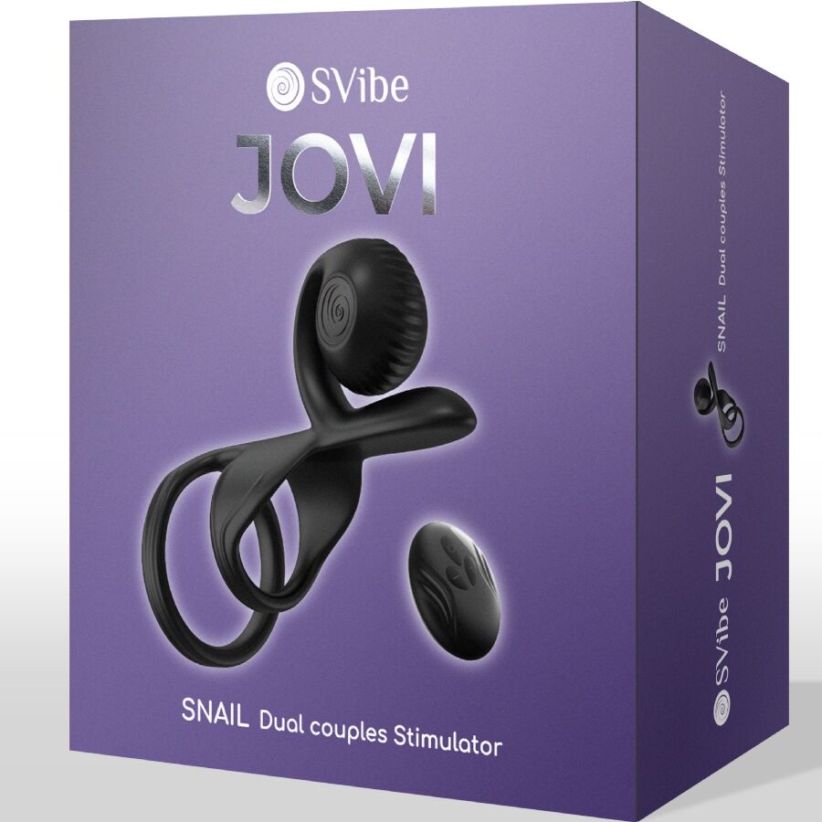 SNAIL VIBE - JOVI COUPLES RING REMOTE CONTROL BLACK