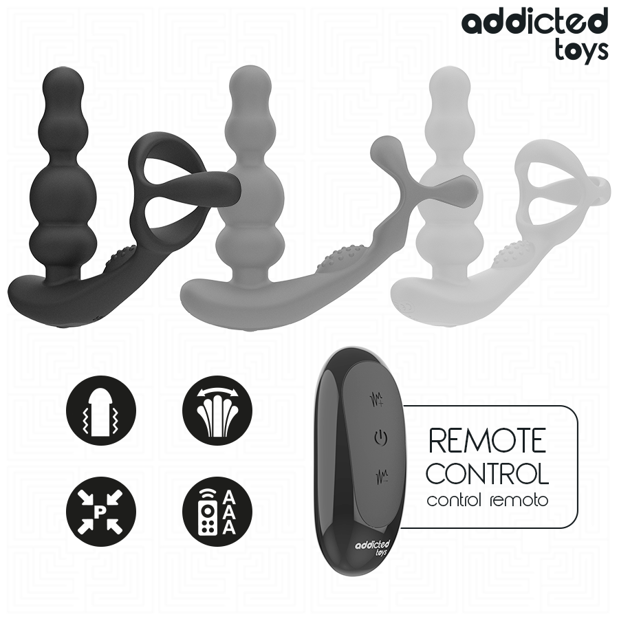 ADDICTED TOYS - ROTATING PROSTATE MASSAGER REMOTE CONTROL