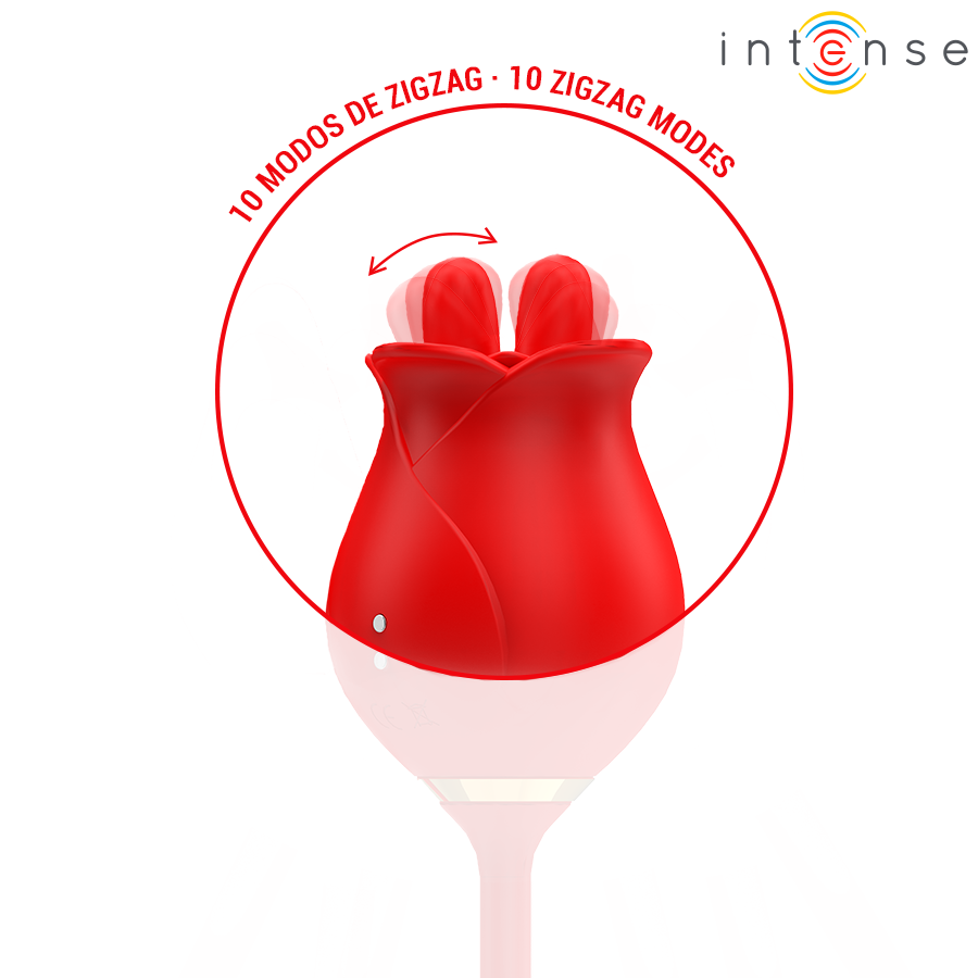 INTENS - MELANIE DOBBEL KLITORISSTIMULATOR MED SIKKSAKK-TUNGE