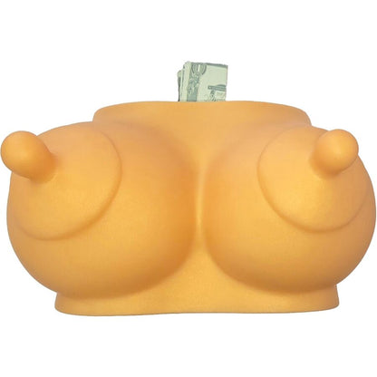 DIABLO PICANTE - PIGGY BANK IN THE SHAPE OF BOOBS GOLDEN TONE