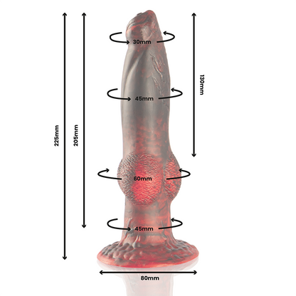 EPIC - PROMETHEUS DILDO TITAN IN FLAMES OPPLADBAR FJERNKONTROLL