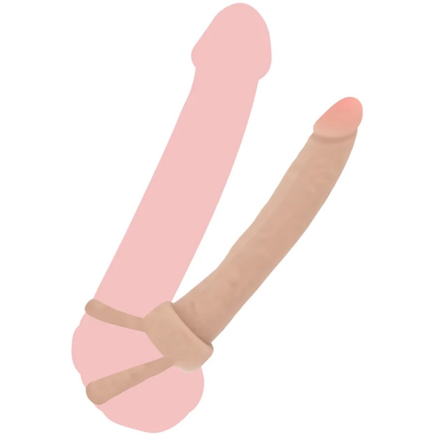 GET REAL - DOUBLE TROUBLE SILICONE ANAL PENETRATOR 16 CM