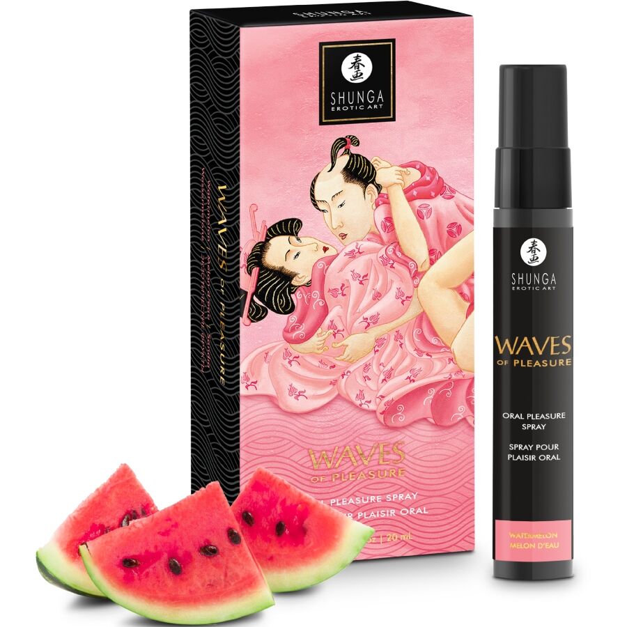 SHUNGA - WAVES PLEASURE SPRAY FORFØRENDE MUNNSPRAY VANNMELON 20 ML