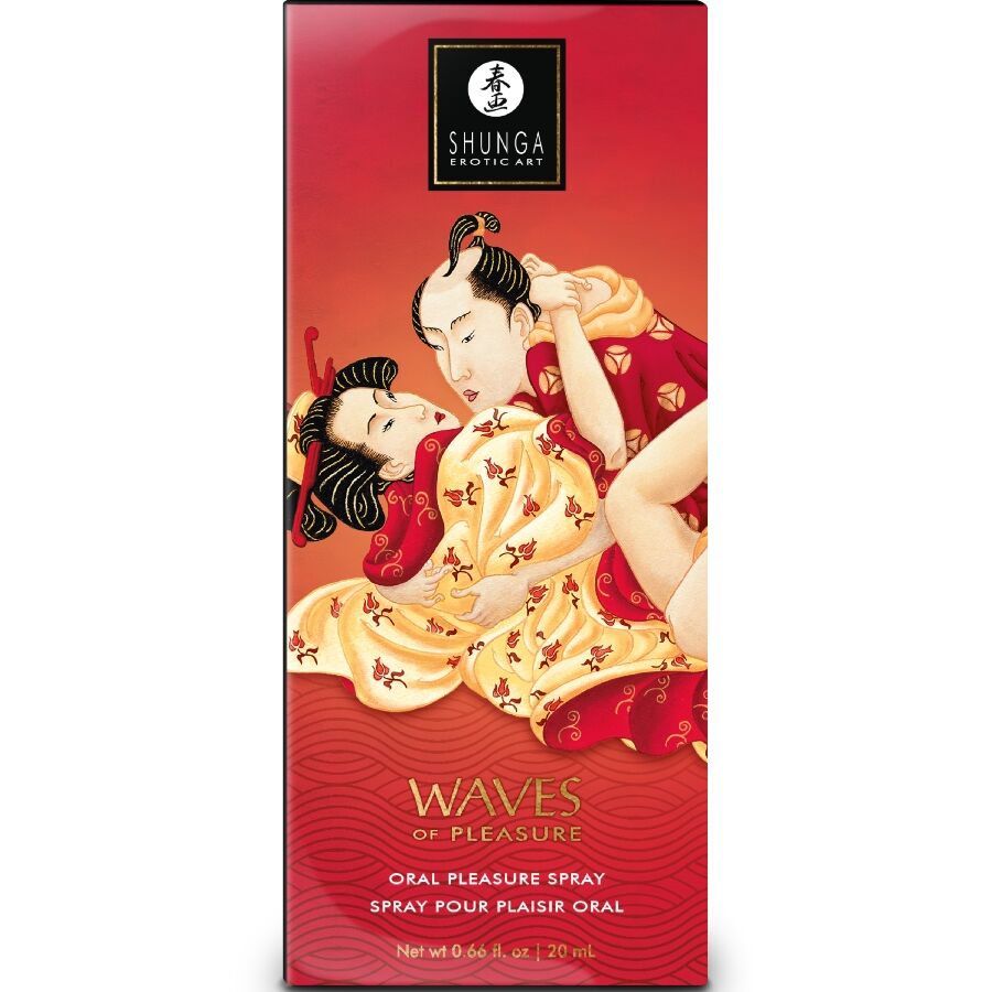 SHUNGA - WAVES PLEASURE SPRAY ORAL SEDUCTIVE STRAWBERRY 20 ML