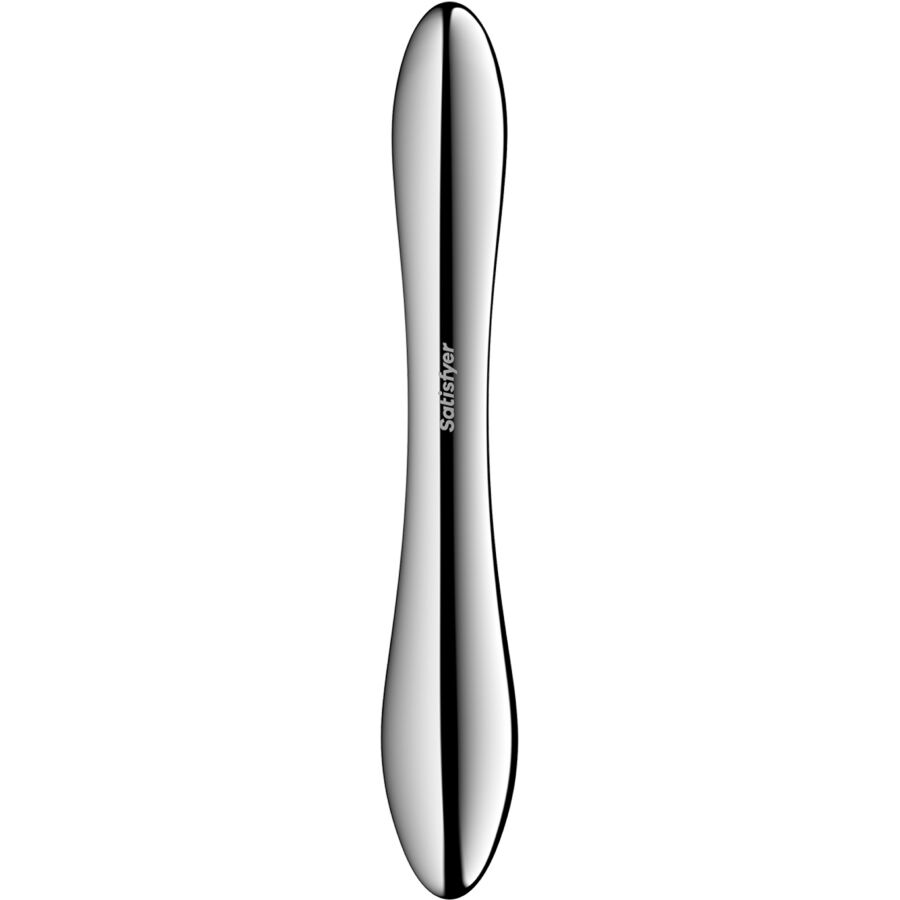 SATISFYER - PURE GRAVITY 1 DOBBELTENDET DILDO I RUSTFRITT STÅL