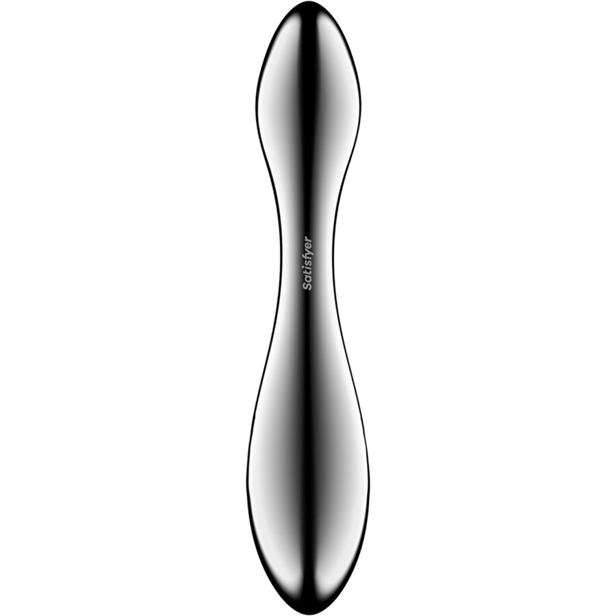 SATISFYER - PURE GRAVITY 3 DILDO I RUSTFRITT STÅL MED DOBBEL ENDER