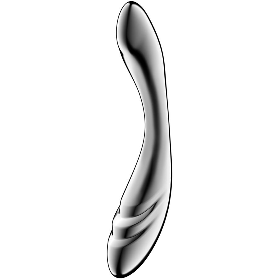 SATISFYER - PURE GRAVITY 3 DILDO I RUSTFRITT STÅL MED DOBBEL ENDER