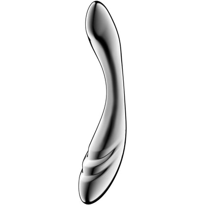 SATISFYER - PURE GRAVITY 3 DILDO I RUSTFRITT STÅL MED DOBBEL ENDER