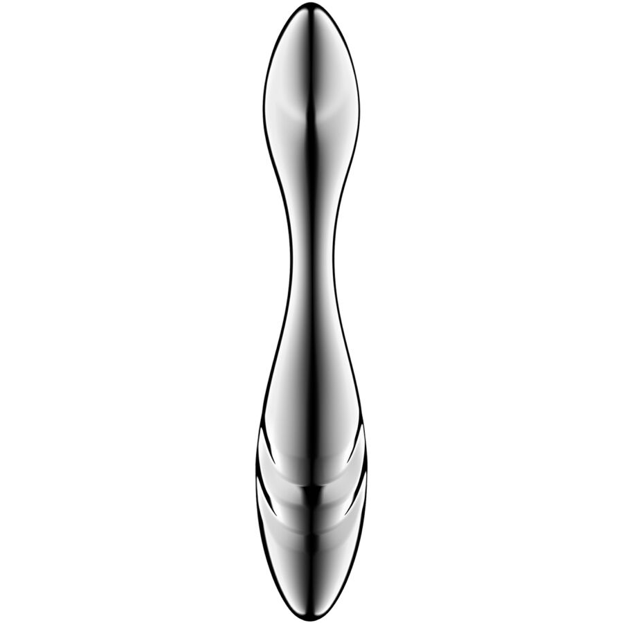 SATISFYER - PURE GRAVITY 3 DILDO I RUSTFRITT STÅL MED DOBBEL ENDER