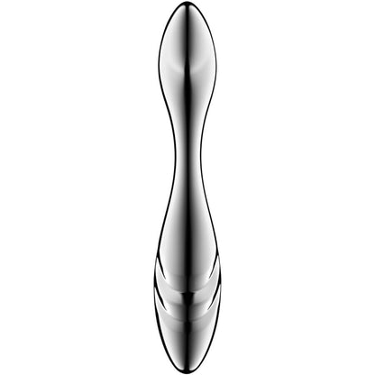SATISFYER - PURE GRAVITY 3 DILDO I RUSTFRITT STÅL MED DOBBEL ENDER