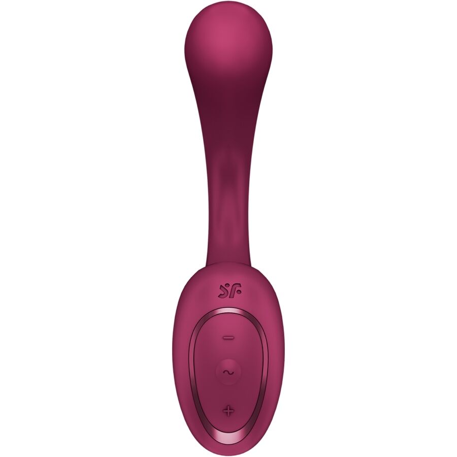 SATISFYER - G FOR GODDESS 2 KANINVIBRATORFLASKE BORDEAUX