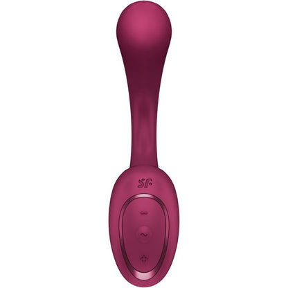 SATISFYER - G FOR GODDESS 2 KANINVIBRATORFLASKE BORDEAUX