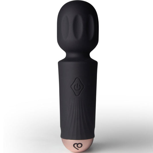 ROCKS-OFF - MINI RECHARGEABLE WAND 16 FUNCTIONS BLACK TULIP