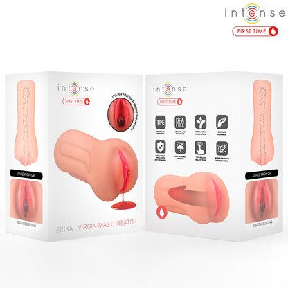 INTENSE FIRST TIME - ERIKA VIRGIN MASTURBATOR WITH BLEEDING