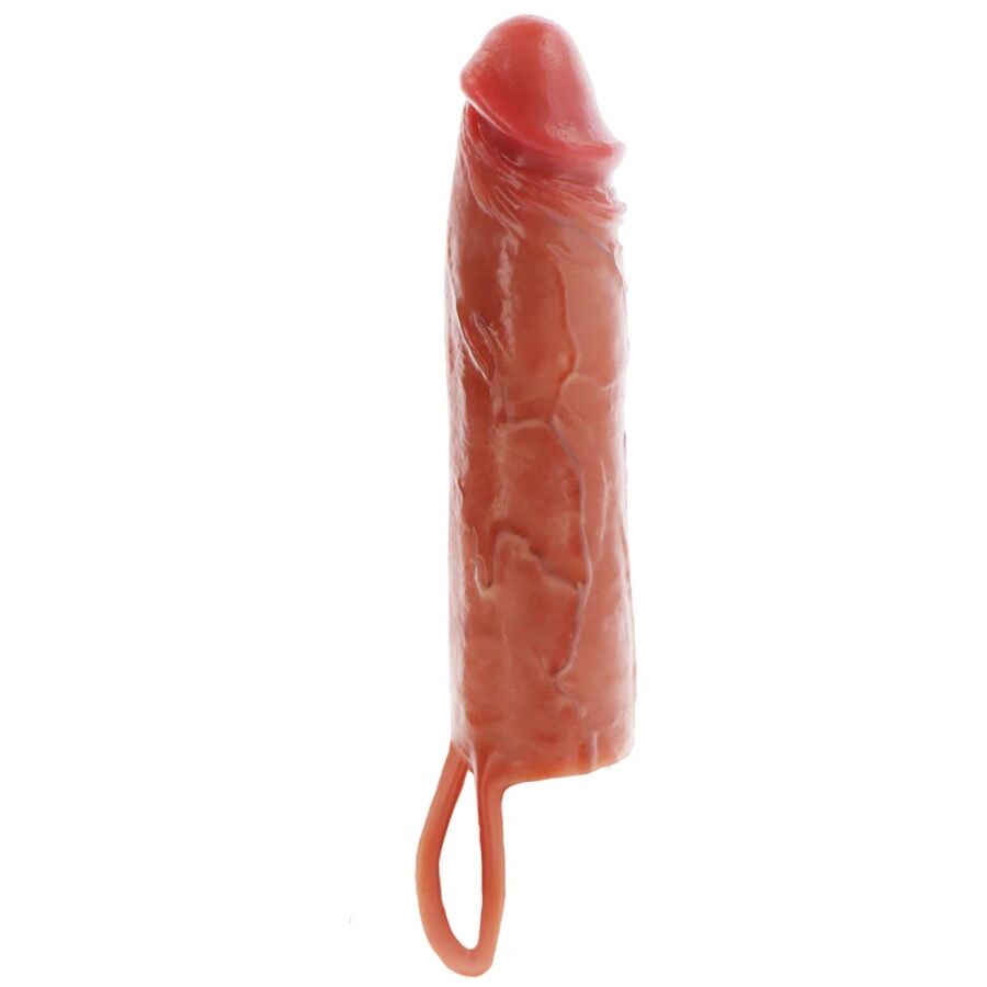 GET REAL - HYDRATED HUD SILIKON PENIS SLEEVE KARAMELL 20 CM