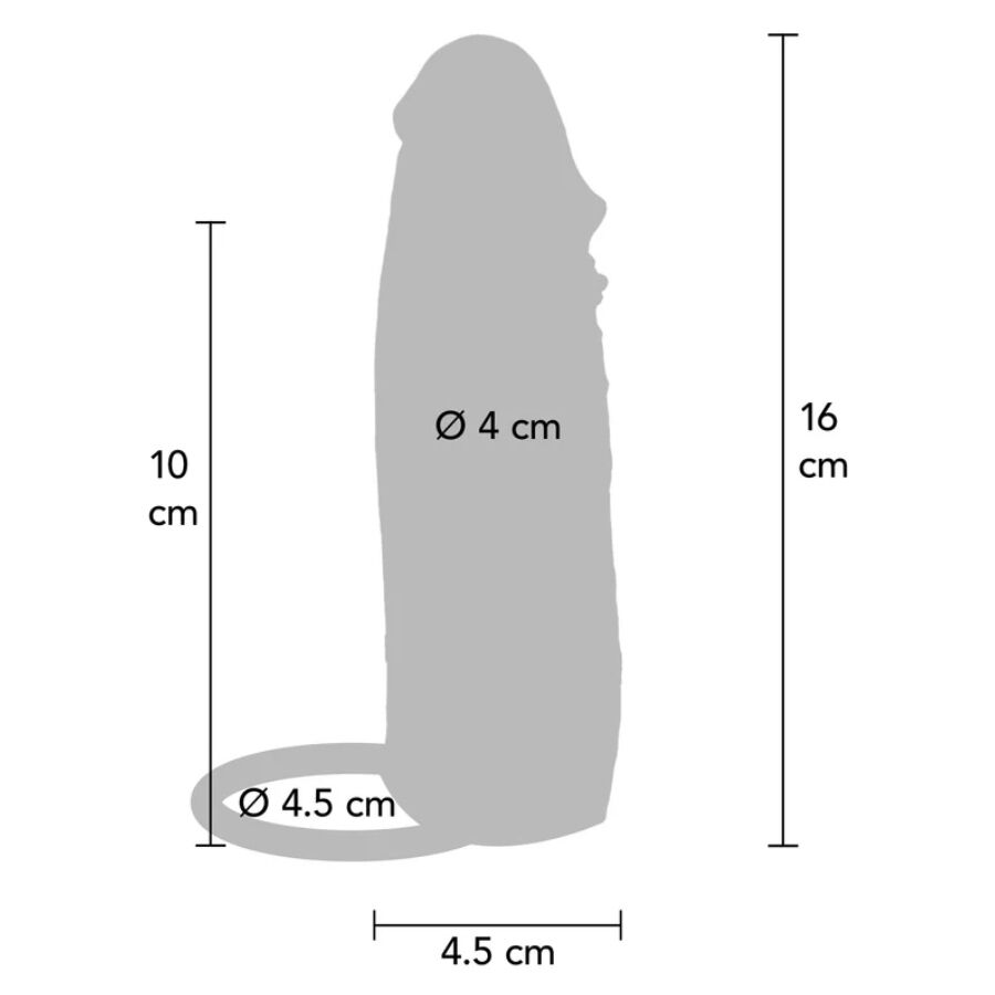 GET REAL - HYDRATED HUD SILIKON VIBRERENDE PENISHYLSE KARAMELL 16 CM