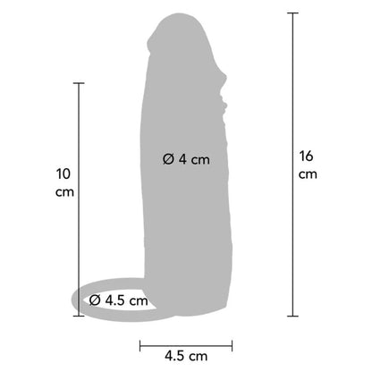 GET REAL - HYDRATED HUD SILIKON VIBRERENDE PENISHYLSE KARAMELL 16 CM