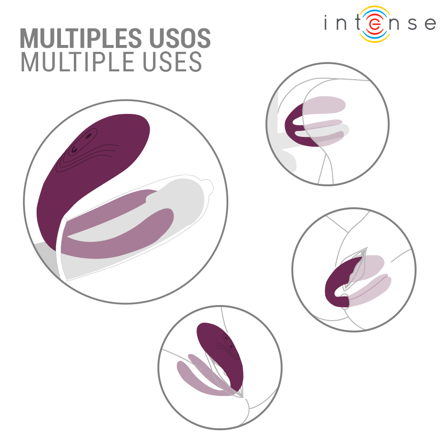 INTENS - SANDRA TAPPING OG VIBRASJONSKLEMMESTIMULATOR FJERNKONTROLL