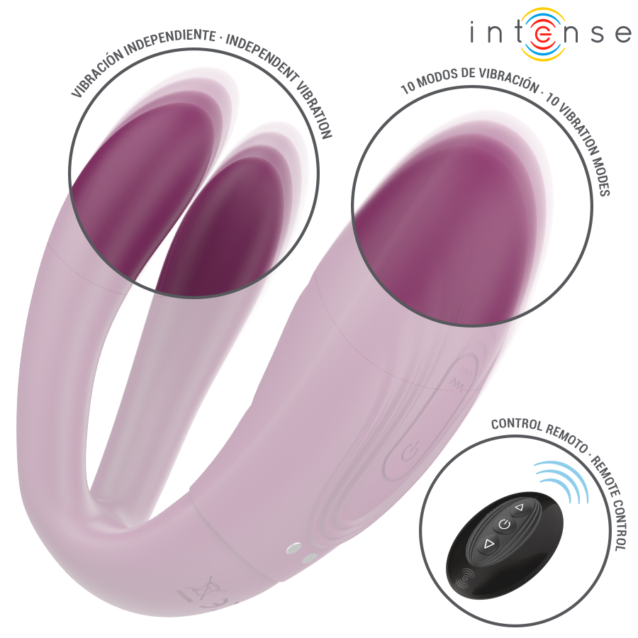 INTENS - SANDRA TAPPING OG VIBRASJONSKLEMMESTIMULATOR FJERNKONTROLL