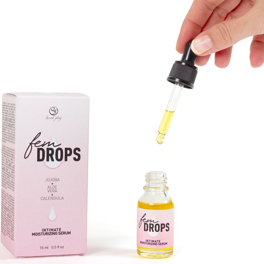 SECRETPLAY - FEM DROPS INTIM FUKTIGHETSGIVENDE SERUM 15 ML