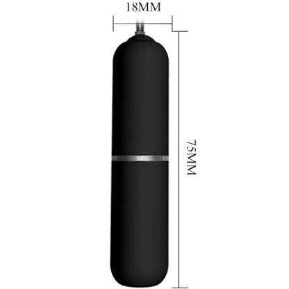 BAILE - T-SHIRT MED VIBRERENDE KUL OG FJERNKONTROLL SVART