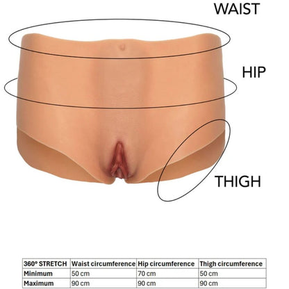 HIDDEN DESIRE - ALTER EGO OPEN VAGINA & ASS BRIEF MEDIUM WAIST FLESH