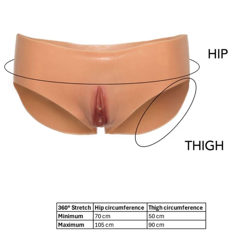 HIDDEN DESIRE - ALTER EGO OPEN VAGINA BRIEF LOW WAIST FLESH