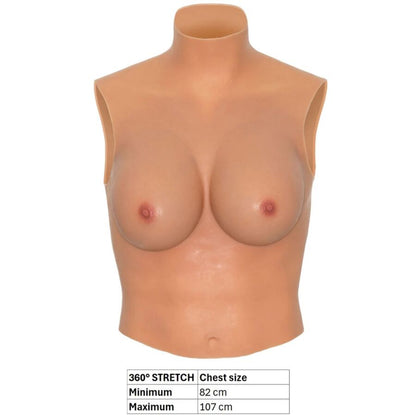 HIDDEN DESIRE - ALTER EGO WEARABLE BREAST SHIRT D-CUP FLESH