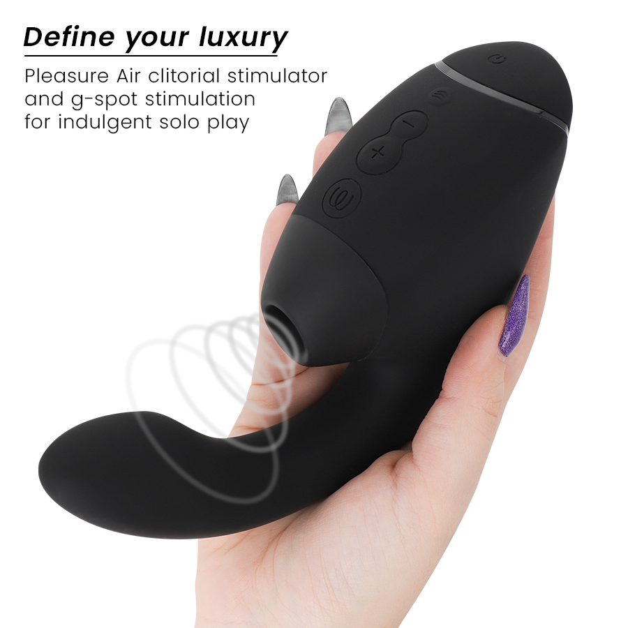 WOMANIZER - DUO NEXT DUAL CLITORAL & G-SPOT STIMULATOR BLACK