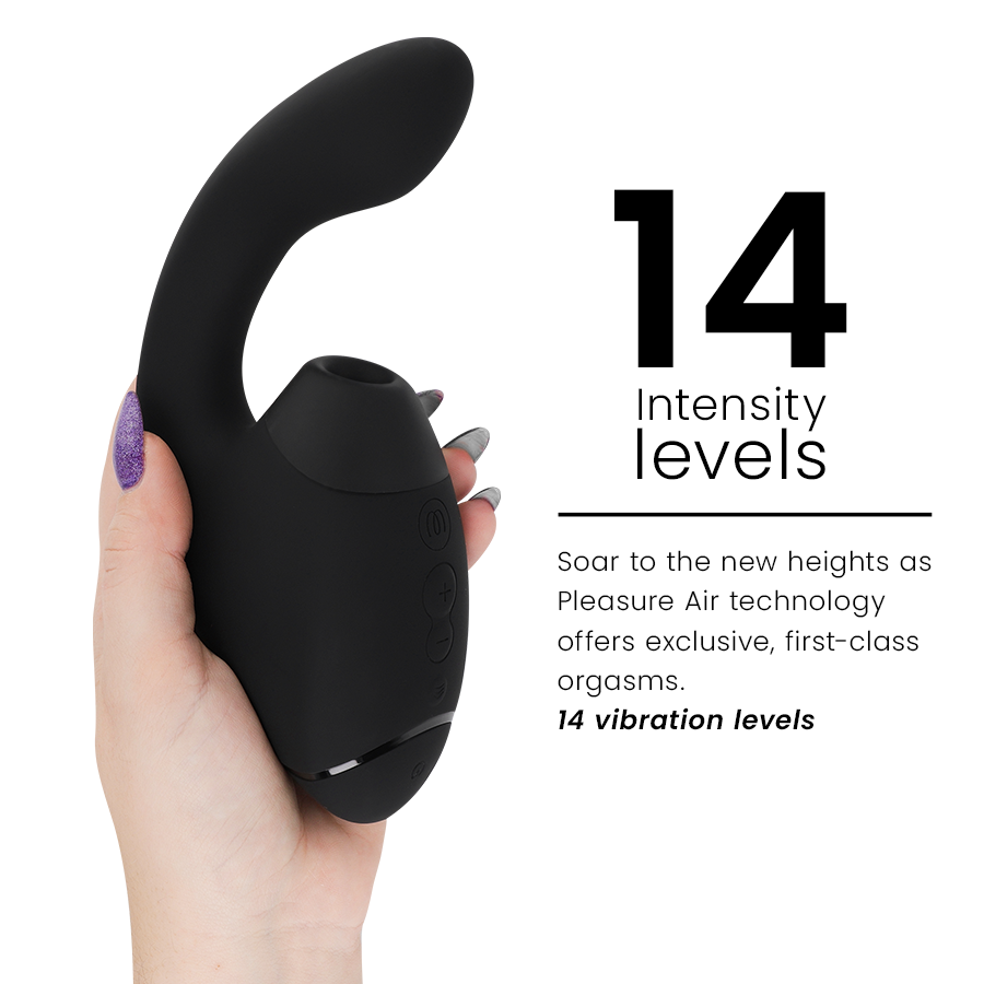 WOMANIZER - DUO NEXT DUAL CLITORAL & G-SPOT STIMULATOR BLACK