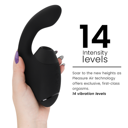 WOMANIZER - DUO NEXT DUAL CLITORAL & G-SPOT STIMULATOR BLACK