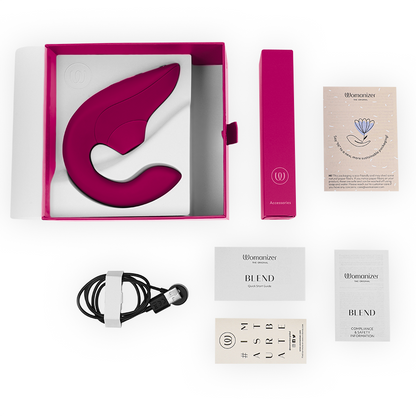 WOMANIZER - BLEND KANINVIBRATORSTIMULATOR LIVLIG ROSA