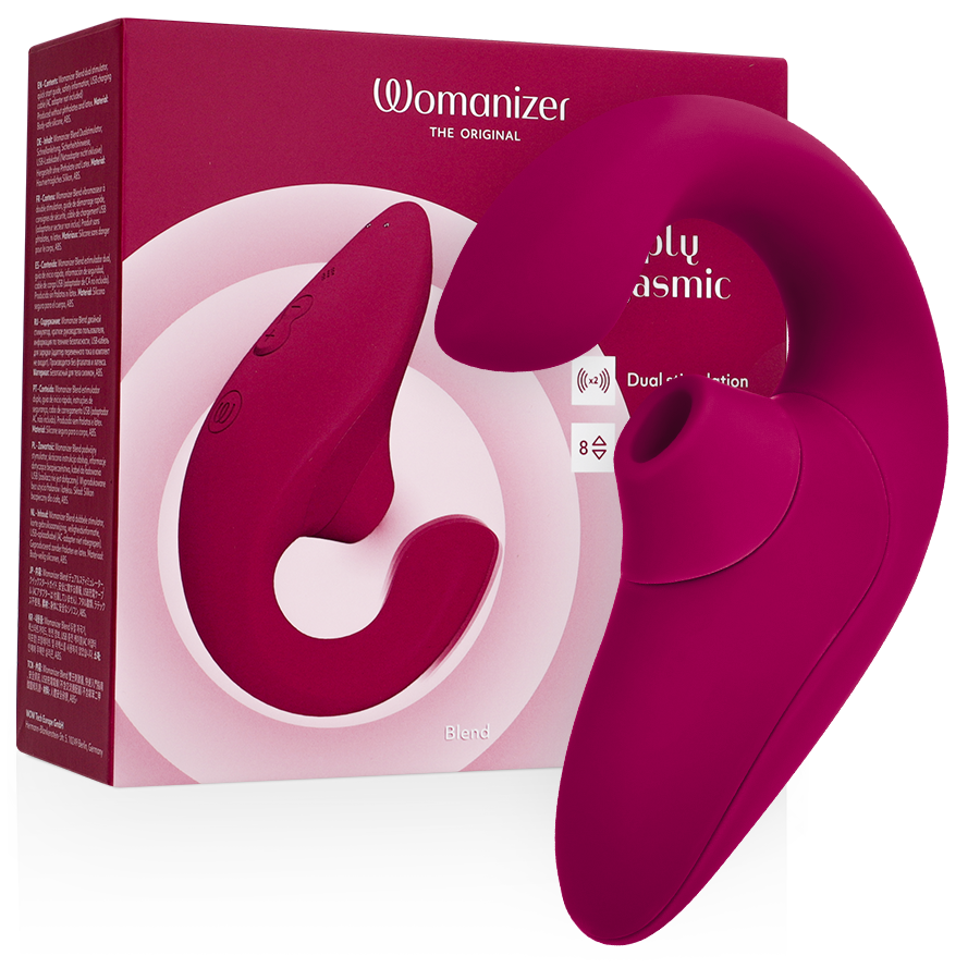 WOMANIZER - BLEND KANINVIBRATORSTIMULATOR LIVLIG ROSA