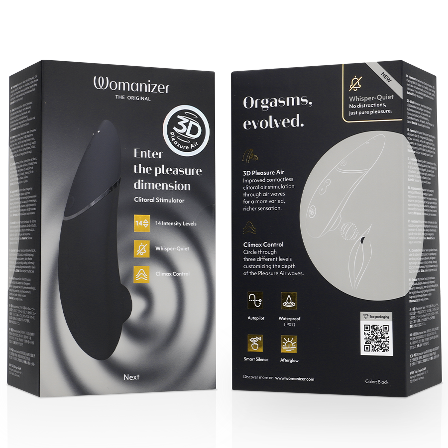 WOMANIZER - NESTE KLITORISTIMULATOR SVART